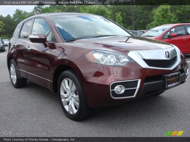 Basque Red Pearl / Taupe 2010 Acura RDX SH-AWD Technology