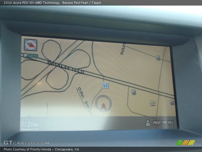 Basque Red Pearl / Taupe 2010 Acura RDX SH-AWD Technology