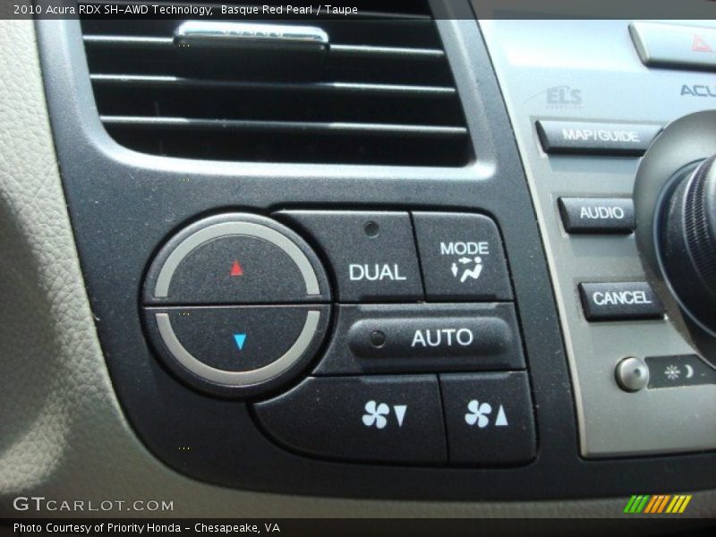 Basque Red Pearl / Taupe 2010 Acura RDX SH-AWD Technology