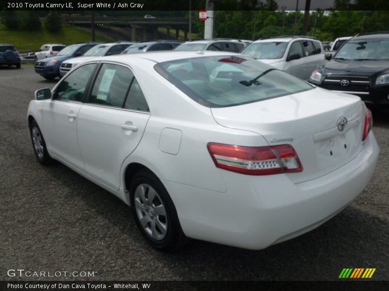 Super White / Ash Gray 2010 Toyota Camry LE