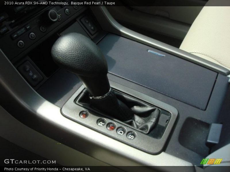 Basque Red Pearl / Taupe 2010 Acura RDX SH-AWD Technology