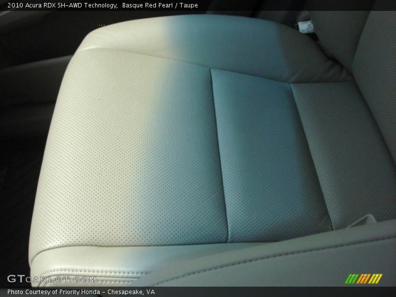 Basque Red Pearl / Taupe 2010 Acura RDX SH-AWD Technology