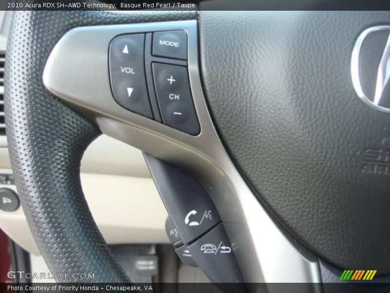 Basque Red Pearl / Taupe 2010 Acura RDX SH-AWD Technology