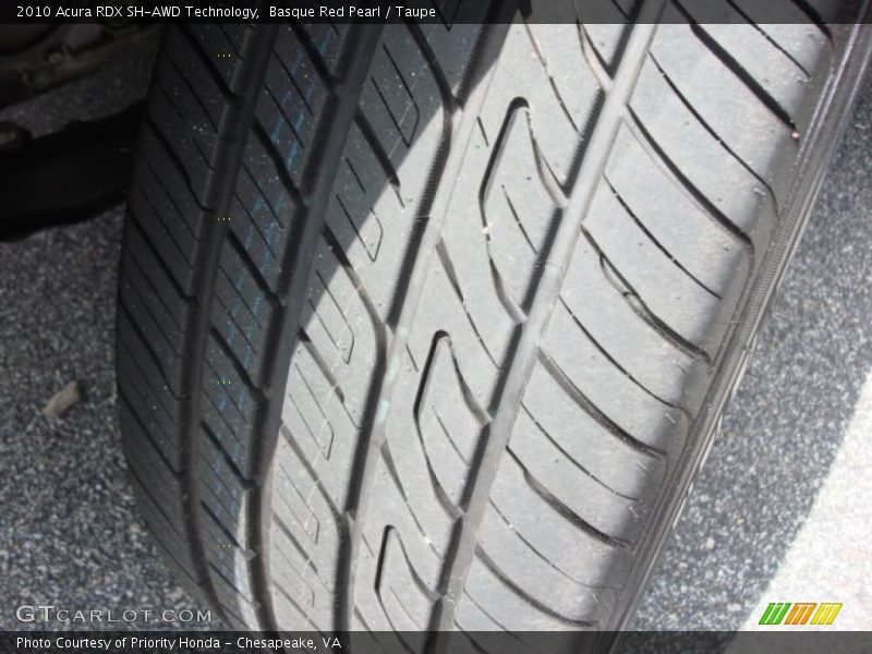 Basque Red Pearl / Taupe 2010 Acura RDX SH-AWD Technology