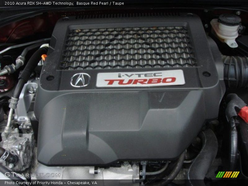 Basque Red Pearl / Taupe 2010 Acura RDX SH-AWD Technology