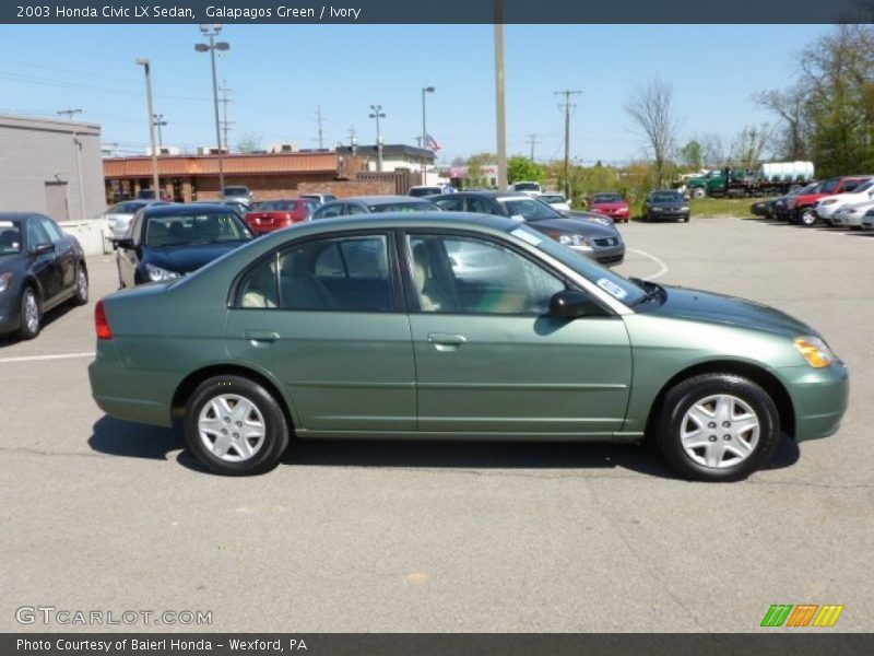 Galapagos Green / Ivory 2003 Honda Civic LX Sedan