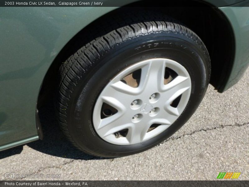 Galapagos Green / Ivory 2003 Honda Civic LX Sedan