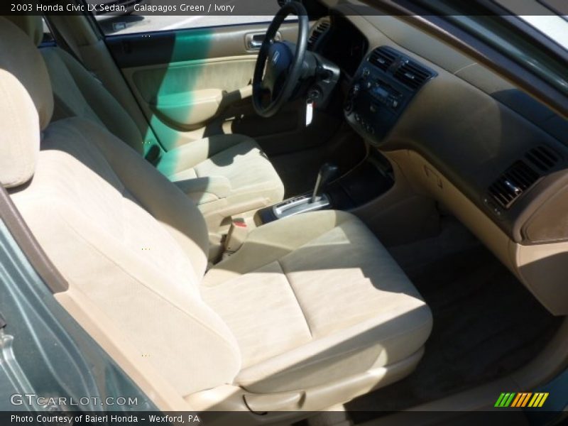 Galapagos Green / Ivory 2003 Honda Civic LX Sedan