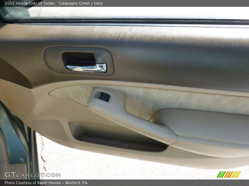 Galapagos Green / Ivory 2003 Honda Civic LX Sedan