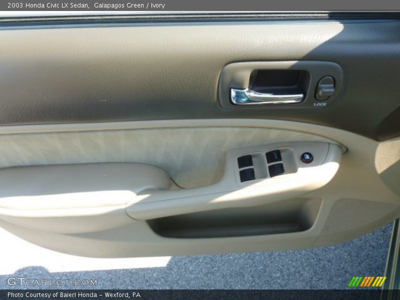Galapagos Green / Ivory 2003 Honda Civic LX Sedan