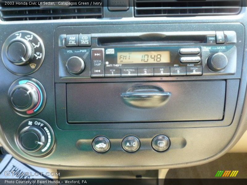 Galapagos Green / Ivory 2003 Honda Civic LX Sedan