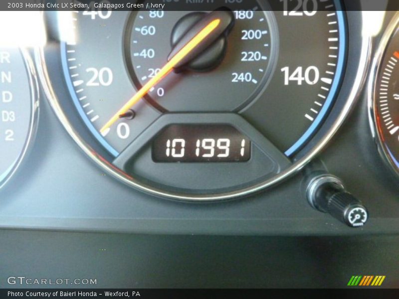 Galapagos Green / Ivory 2003 Honda Civic LX Sedan