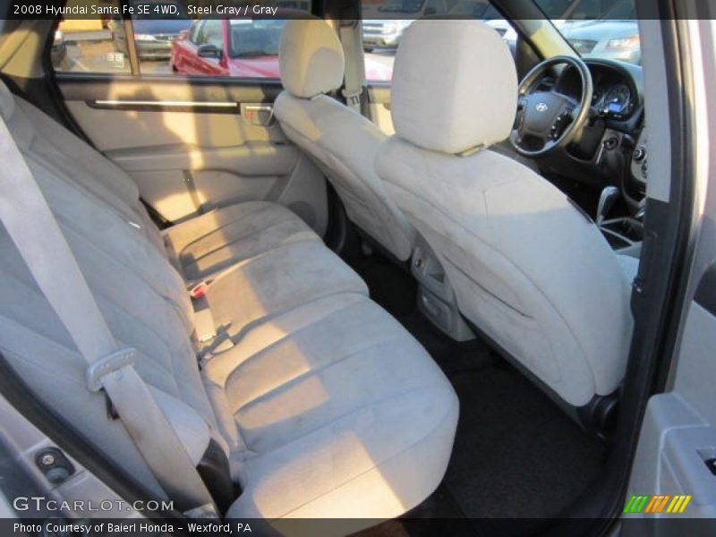 Steel Gray / Gray 2008 Hyundai Santa Fe SE 4WD