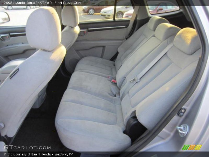 Steel Gray / Gray 2008 Hyundai Santa Fe SE 4WD