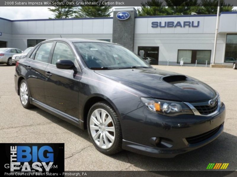 Dark Gray Metallic / Carbon Black 2008 Subaru Impreza WRX Sedan