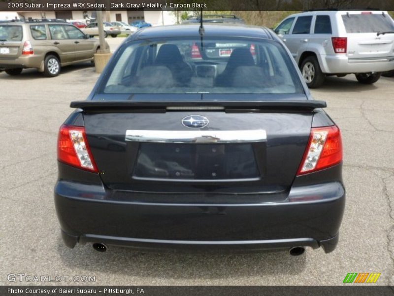 Dark Gray Metallic / Carbon Black 2008 Subaru Impreza WRX Sedan