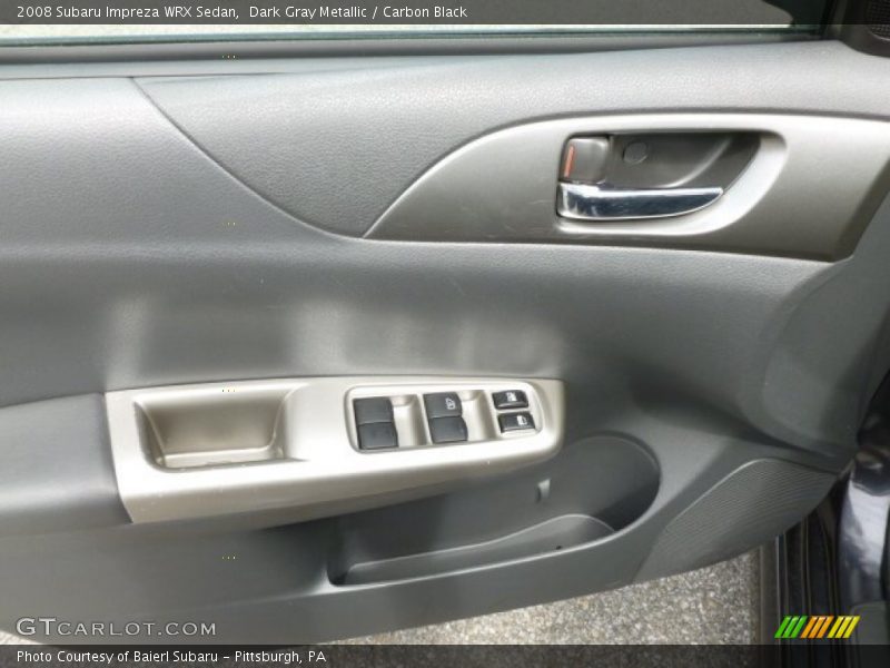 Dark Gray Metallic / Carbon Black 2008 Subaru Impreza WRX Sedan