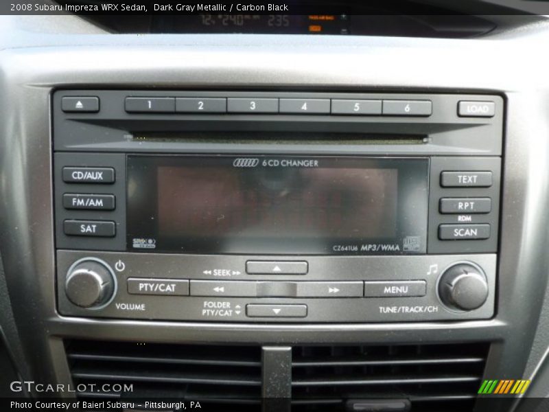 Dark Gray Metallic / Carbon Black 2008 Subaru Impreza WRX Sedan