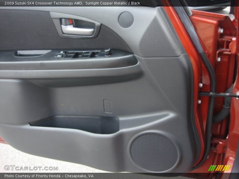 Sunlight Copper Metallic / Black 2009 Suzuki SX4 Crossover Technology AWD