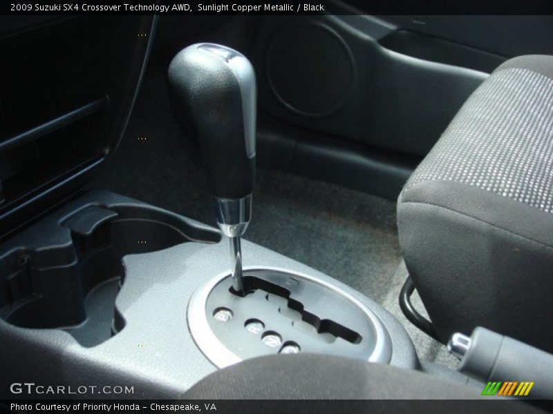 Sunlight Copper Metallic / Black 2009 Suzuki SX4 Crossover Technology AWD