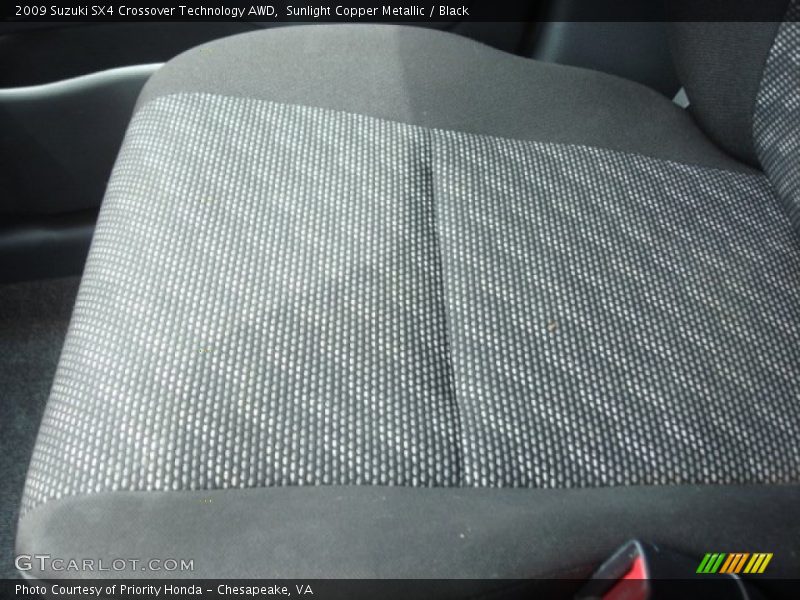 Sunlight Copper Metallic / Black 2009 Suzuki SX4 Crossover Technology AWD