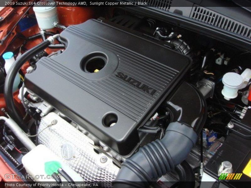 Sunlight Copper Metallic / Black 2009 Suzuki SX4 Crossover Technology AWD