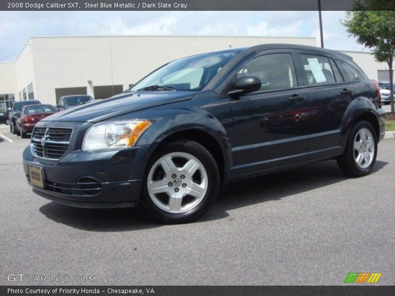 Steel Blue Metallic / Dark Slate Gray 2008 Dodge Caliber SXT