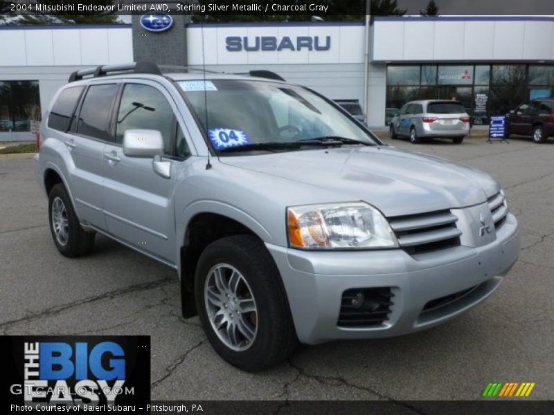 Sterling Silver Metallic / Charcoal Gray 2004 Mitsubishi Endeavor Limited AWD