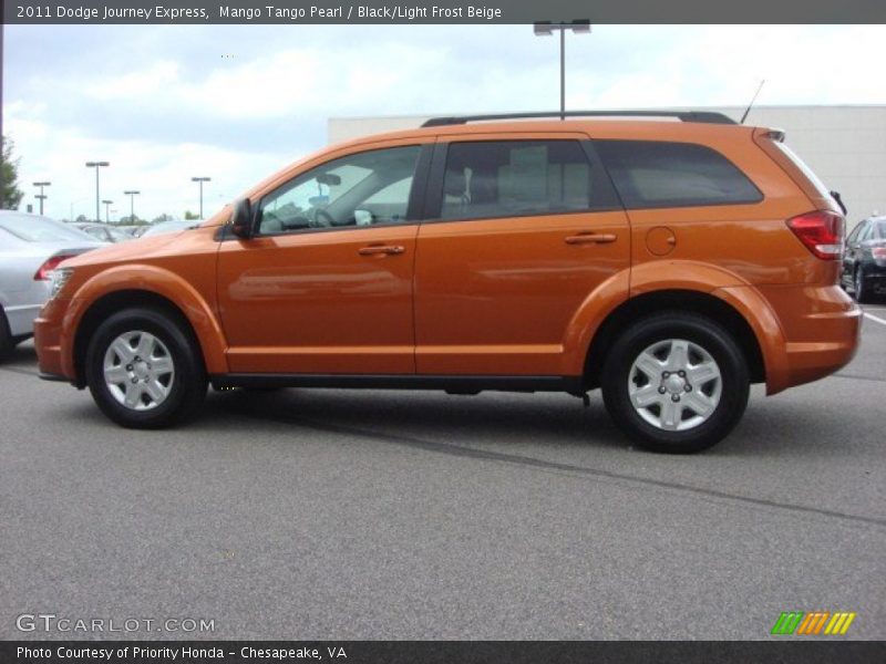 Mango Tango Pearl / Black/Light Frost Beige 2011 Dodge Journey Express