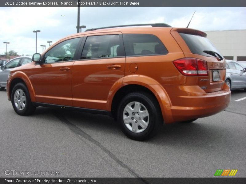 Mango Tango Pearl / Black/Light Frost Beige 2011 Dodge Journey Express