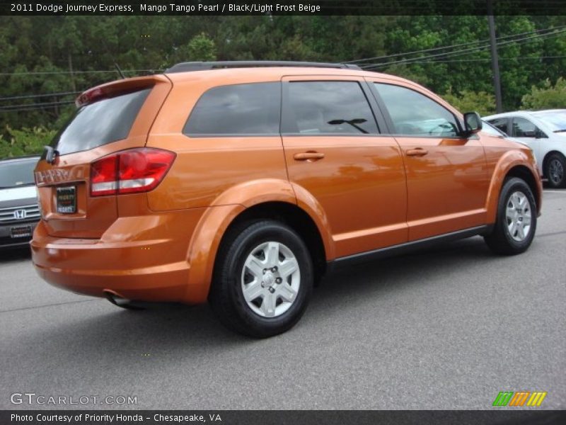 Mango Tango Pearl / Black/Light Frost Beige 2011 Dodge Journey Express