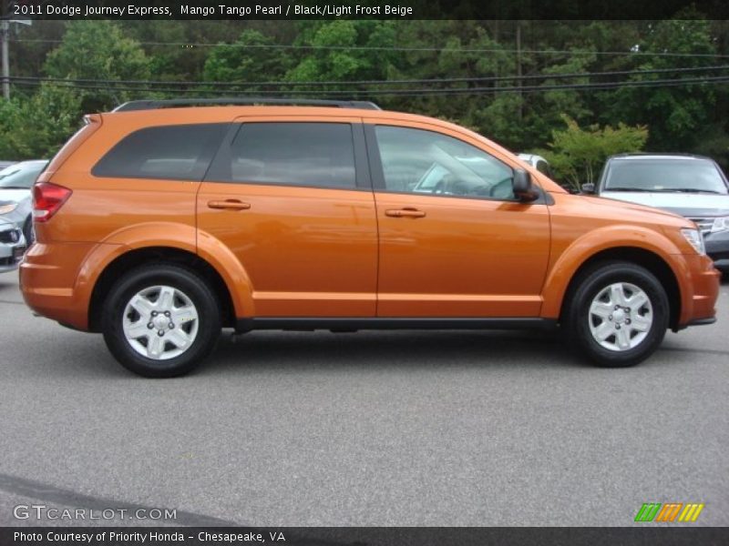Mango Tango Pearl / Black/Light Frost Beige 2011 Dodge Journey Express