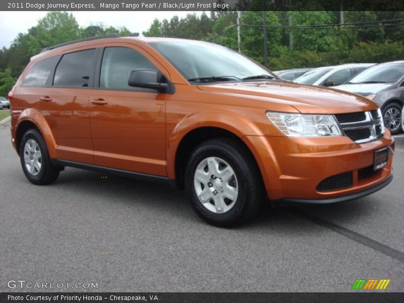 Mango Tango Pearl / Black/Light Frost Beige 2011 Dodge Journey Express