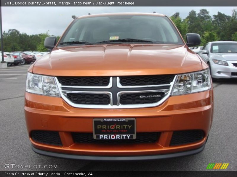 Mango Tango Pearl / Black/Light Frost Beige 2011 Dodge Journey Express