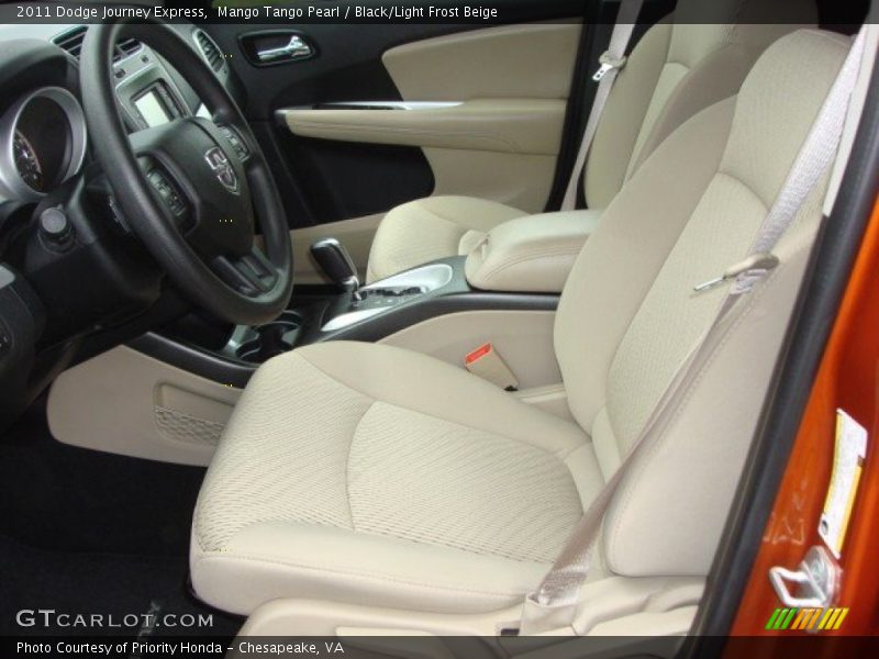 Mango Tango Pearl / Black/Light Frost Beige 2011 Dodge Journey Express