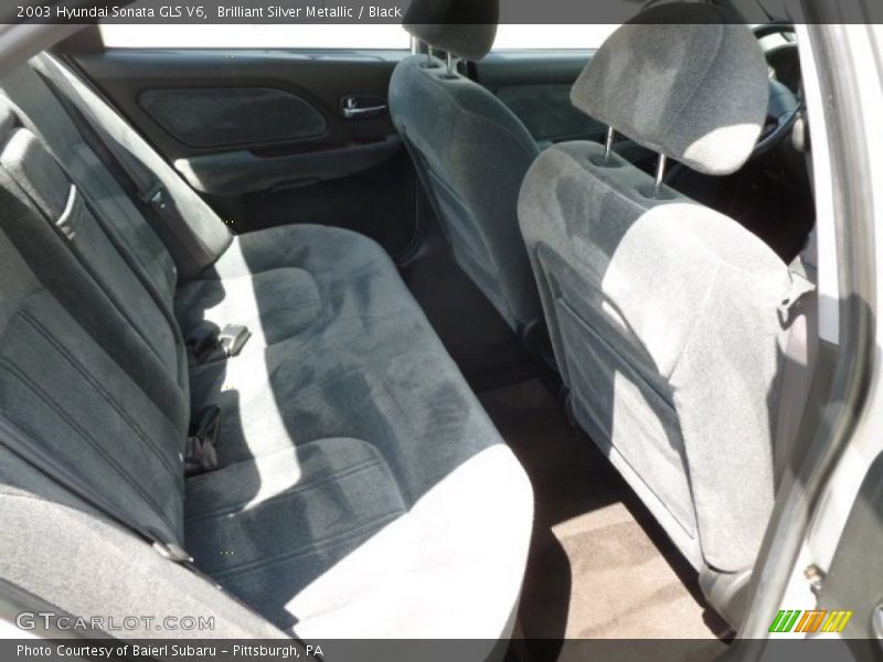 Brilliant Silver Metallic / Black 2003 Hyundai Sonata GLS V6