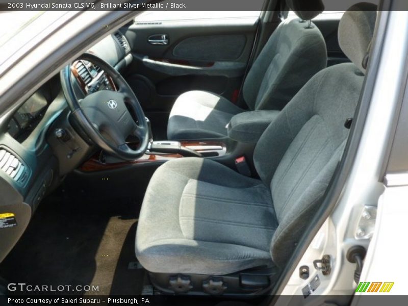 Brilliant Silver Metallic / Black 2003 Hyundai Sonata GLS V6