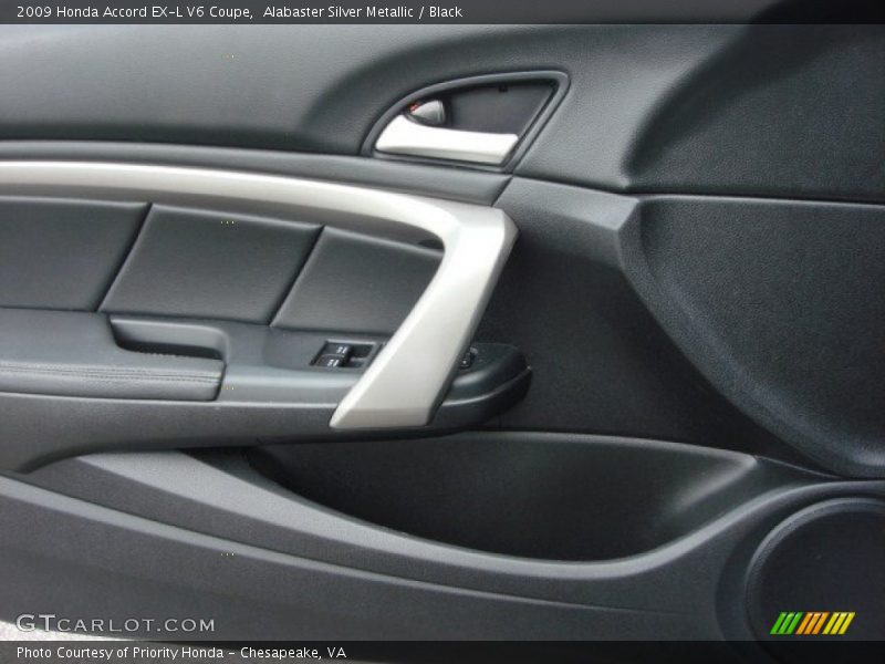 Alabaster Silver Metallic / Black 2009 Honda Accord EX-L V6 Coupe