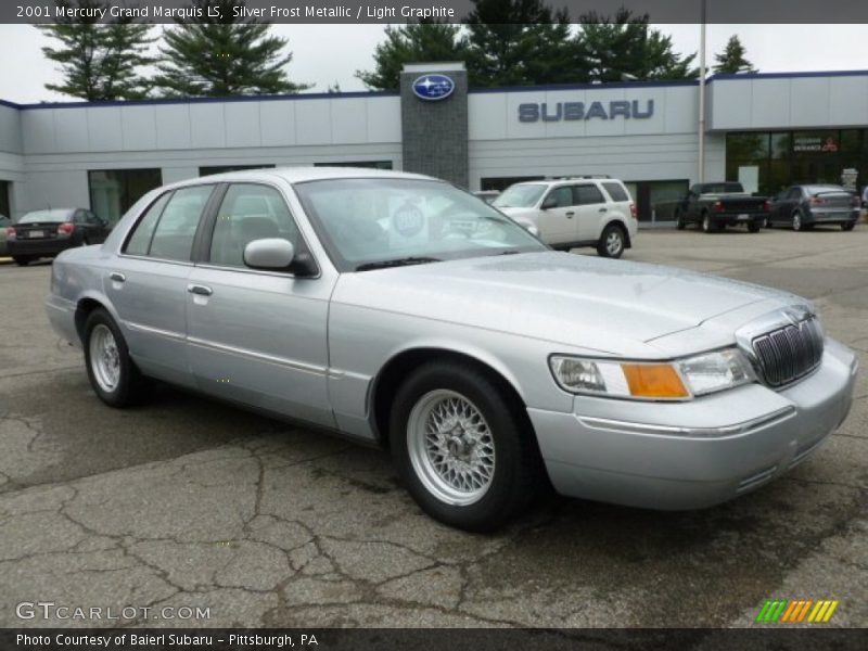 Silver Frost Metallic / Light Graphite 2001 Mercury Grand Marquis LS