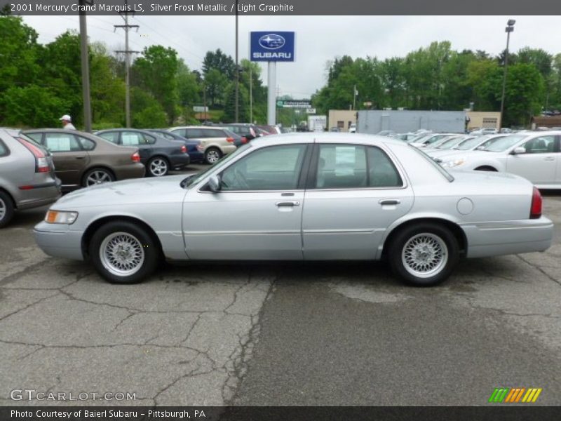 Silver Frost Metallic / Light Graphite 2001 Mercury Grand Marquis LS