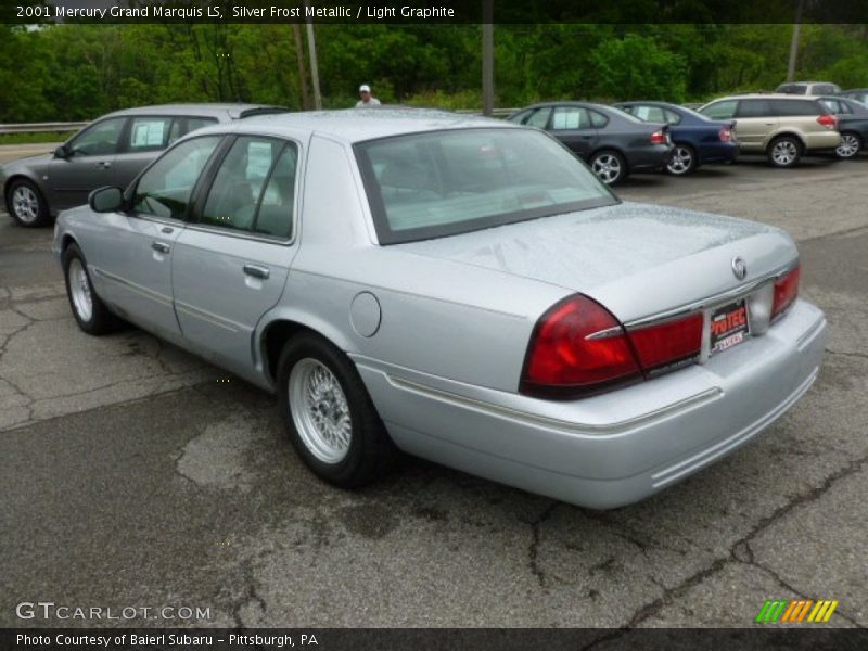 Silver Frost Metallic / Light Graphite 2001 Mercury Grand Marquis LS