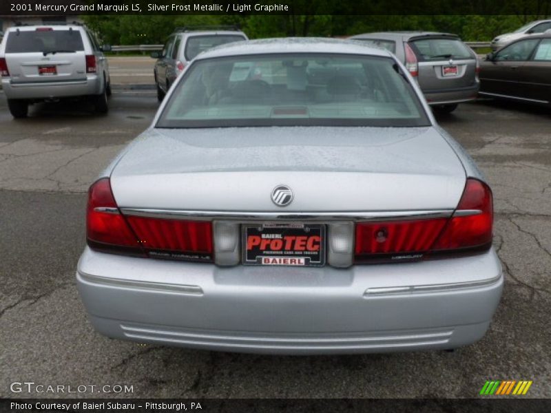 Silver Frost Metallic / Light Graphite 2001 Mercury Grand Marquis LS