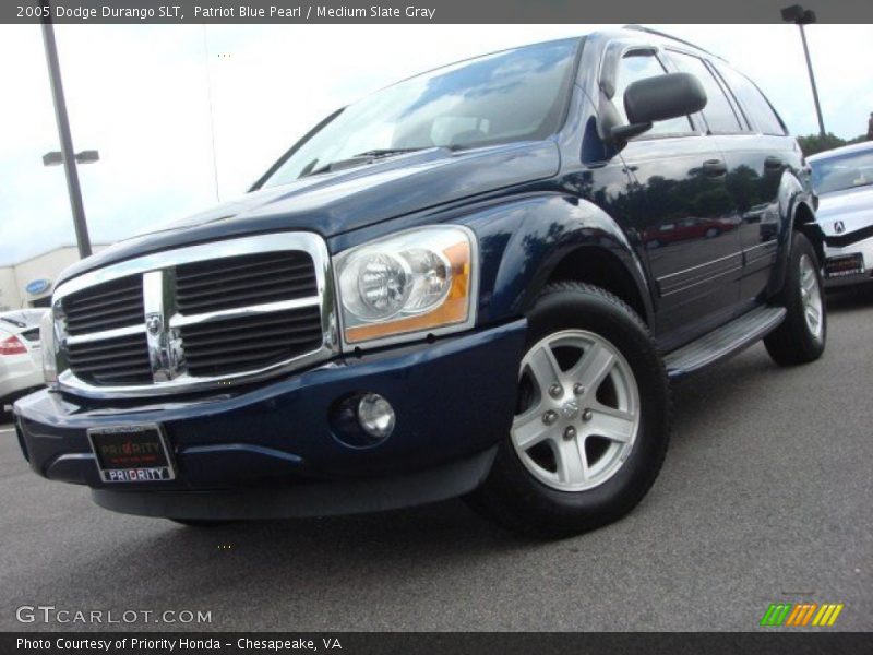 Patriot Blue Pearl / Medium Slate Gray 2005 Dodge Durango SLT