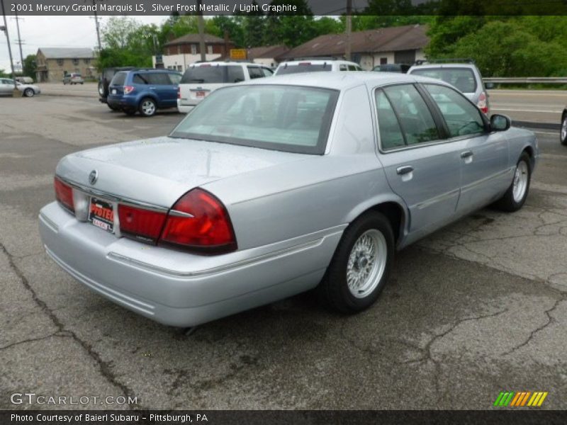 Silver Frost Metallic / Light Graphite 2001 Mercury Grand Marquis LS