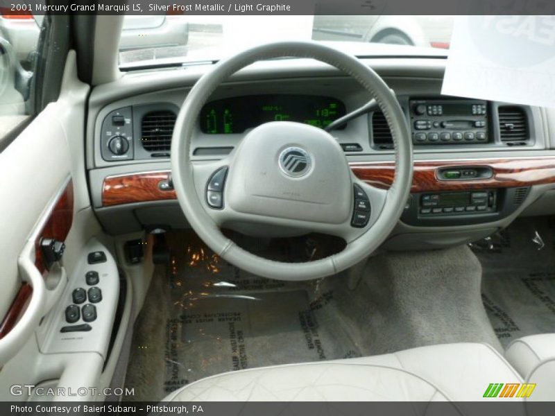 Silver Frost Metallic / Light Graphite 2001 Mercury Grand Marquis LS