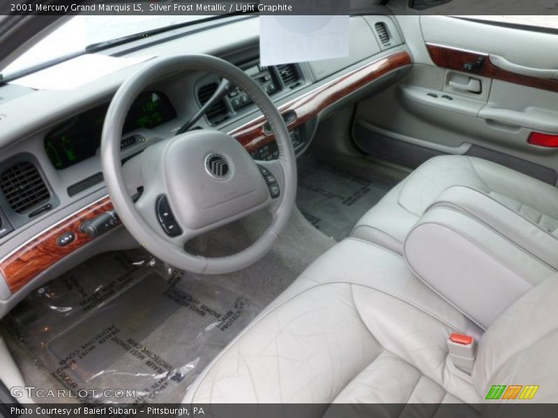 Silver Frost Metallic / Light Graphite 2001 Mercury Grand Marquis LS