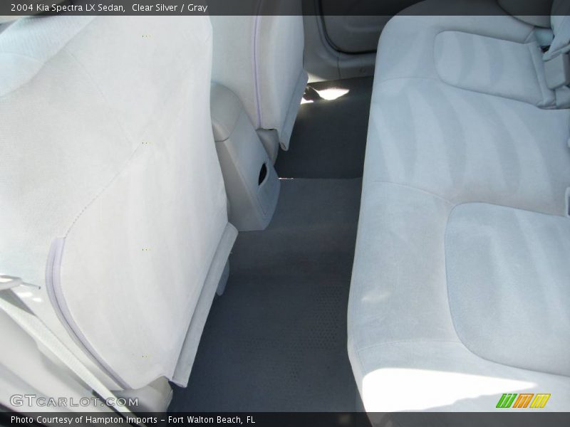 Clear Silver / Gray 2004 Kia Spectra LX Sedan