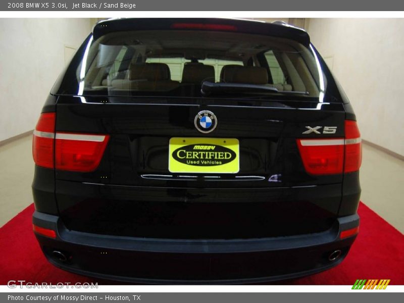 Jet Black / Sand Beige 2008 BMW X5 3.0si