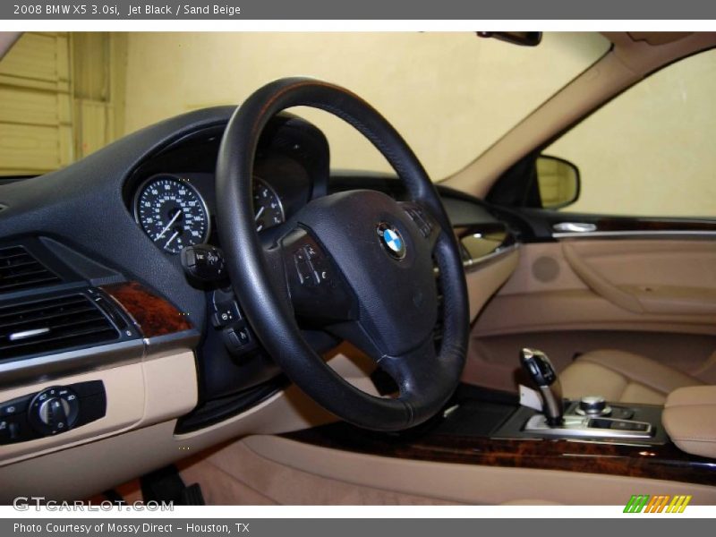 Jet Black / Sand Beige 2008 BMW X5 3.0si