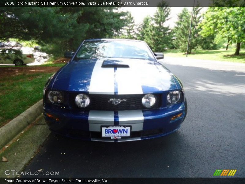Vista Blue Metallic / Dark Charcoal 2008 Ford Mustang GT Premium Convertible